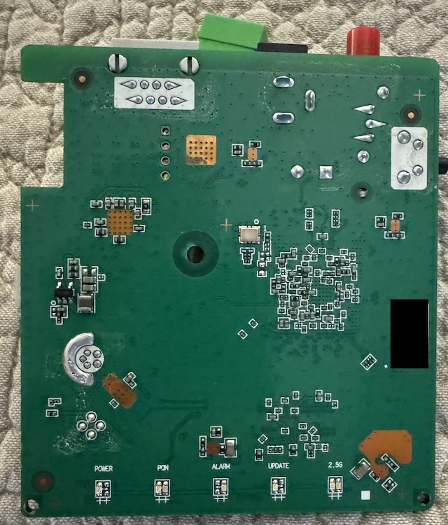 Bottom of the F601 v6